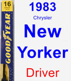 Driver Wiper Blade for 1983 Chrysler New Yorker - Premium