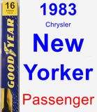 Passenger Wiper Blade for 1983 Chrysler New Yorker - Premium