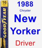 Driver Wiper Blade for 1988 Chrysler New Yorker - Premium