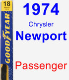 Passenger Wiper Blade for 1974 Chrysler Newport - Premium