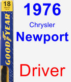 Driver Wiper Blade for 1976 Chrysler Newport - Premium