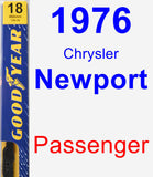 Passenger Wiper Blade for 1976 Chrysler Newport - Premium