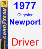 Driver Wiper Blade for 1977 Chrysler Newport - Premium