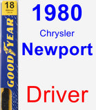 Driver Wiper Blade for 1980 Chrysler Newport - Premium