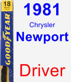 Driver Wiper Blade for 1981 Chrysler Newport - Premium