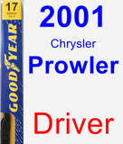 Driver Wiper Blade for 2001 Chrysler Prowler - Premium
