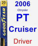 Driver Wiper Blade for 2006 Chrysler PT Cruiser - Premium