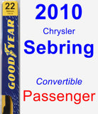 Passenger Wiper Blade for 2010 Chrysler Sebring - Premium