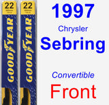 Front Wiper Blade Pack for 1997 Chrysler Sebring - Premium