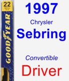 Driver Wiper Blade for 1997 Chrysler Sebring - Premium