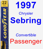 Passenger Wiper Blade for 1997 Chrysler Sebring - Premium