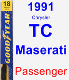 Passenger Wiper Blade for 1991 Chrysler TC Maserati - Premium