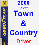 Driver Wiper Blade for 2000 Chrysler Town & Country - Premium