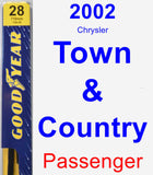 Passenger Wiper Blade for 2002 Chrysler Town & Country - Premium