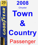 Passenger Wiper Blade for 2008 Chrysler Town & Country - Premium