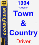 Driver Wiper Blade for 1994 Chrysler Town & Country - Premium