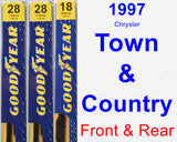 Front & Rear Wiper Blade Pack for 1997 Chrysler Town & Country - Premium