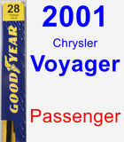 Passenger Wiper Blade for 2001 Chrysler Voyager - Premium
