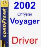 Driver Wiper Blade for 2002 Chrysler Voyager - Premium