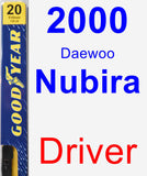 Driver Wiper Blade for 2000 Daewoo Nubira - Premium