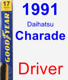 Driver Wiper Blade for 1991 Daihatsu Charade - Premium