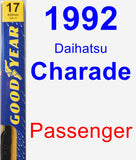 Passenger Wiper Blade for 1992 Daihatsu Charade - Premium