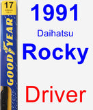 Driver Wiper Blade for 1991 Daihatsu Rocky - Premium