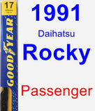 Passenger Wiper Blade for 1991 Daihatsu Rocky - Premium