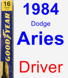 Driver Wiper Blade for 1984 Dodge Aries - Premium