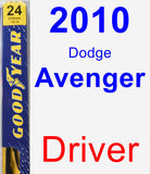 Driver Wiper Blade for 2010 Dodge Avenger - Premium