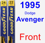 Front Wiper Blade Pack for 1995 Dodge Avenger - Premium