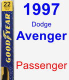 Passenger Wiper Blade for 1997 Dodge Avenger - Premium