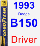 Driver Wiper Blade for 1993 Dodge B150 - Premium