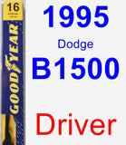 Driver Wiper Blade for 1995 Dodge B1500 - Premium