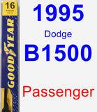 Passenger Wiper Blade for 1995 Dodge B1500 - Premium