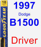 Driver Wiper Blade for 1997 Dodge B1500 - Premium