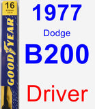 Driver Wiper Blade for 1977 Dodge B200 - Premium