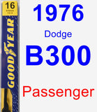 Passenger Wiper Blade for 1976 Dodge B300 - Premium