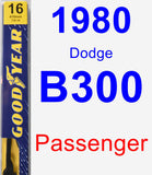 Passenger Wiper Blade for 1980 Dodge B300 - Premium