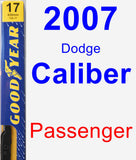 Passenger Wiper Blade for 2007 Dodge Caliber - Premium