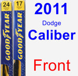 Front Wiper Blade Pack for 2011 Dodge Caliber - Premium