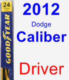 Driver Wiper Blade for 2012 Dodge Caliber - Premium