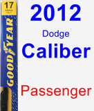 Passenger Wiper Blade for 2012 Dodge Caliber - Premium