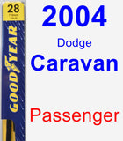 Passenger Wiper Blade for 2004 Dodge Caravan - Premium