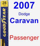 Passenger Wiper Blade for 2007 Dodge Caravan - Premium