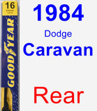 Rear Wiper Blade for 1984 Dodge Caravan - Premium