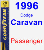 Passenger Wiper Blade for 1996 Dodge Caravan - Premium
