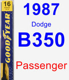 Passenger Wiper Blade for 1987 Dodge B350 - Premium