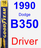 Driver Wiper Blade for 1990 Dodge B350 - Premium