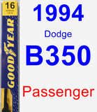 Passenger Wiper Blade for 1994 Dodge B350 - Premium